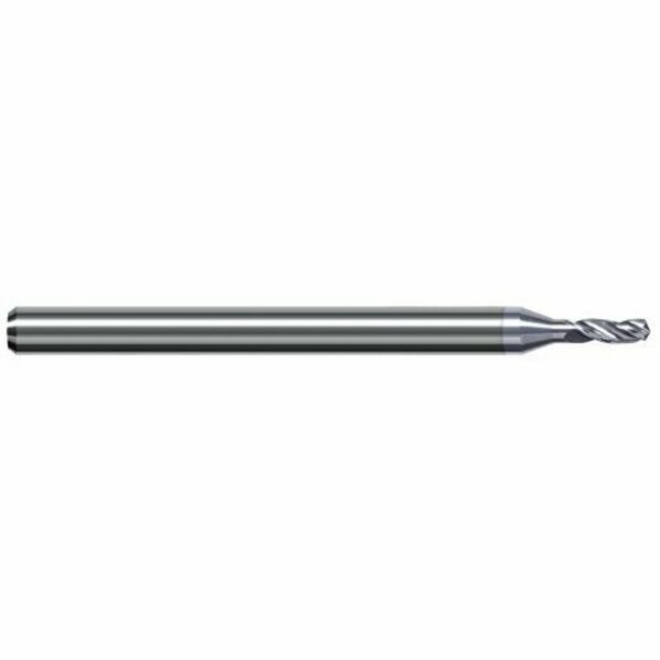 Harvey Tool 0.096 in. Drill dia x 0.46 in. Flute Length Carbide HP Drill for Aluminum Alloys, 3 Flutes FSD0960-C8